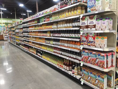 Juice aisle at Natural Grocers - Alamo Heights in San Antonio