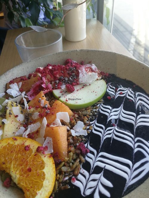 The fantastic acai bowl is different every day at Major Sprout in Auckland