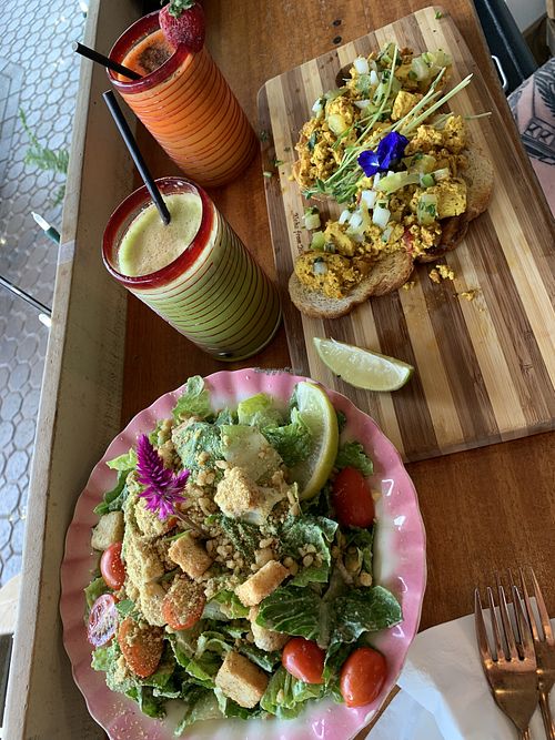   at a'a Roots Health Cafe in Lahaina