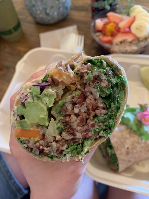 Curry special wrap   at a'a Roots Health Cafe in Lahaina