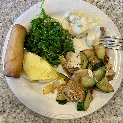 One plate from the lunch buffett  at VeggiEAT - Henderson in Henderson