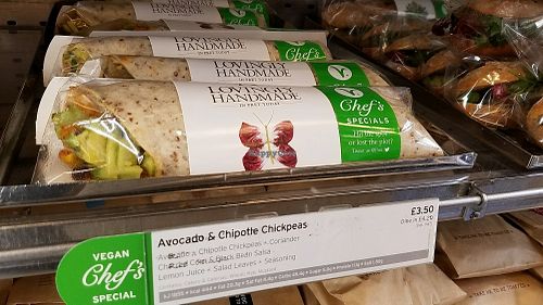 vegan sandwich options at Pret A Manger - Earls Court in South West London