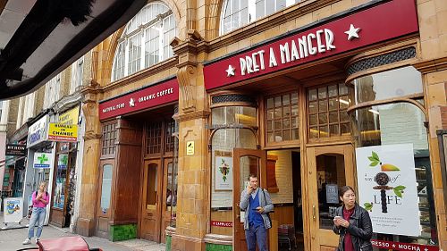 Outside at Pret A Manger - Earls Court in South West London