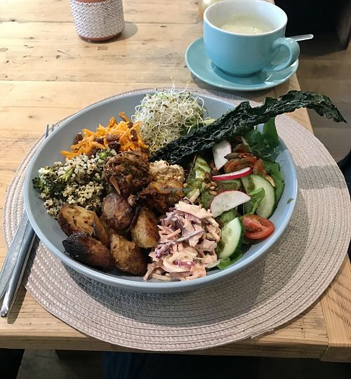 Beautiful Buddha bowl 🙏💚  at Colours Cafe & Wellbeing Centre in Truro