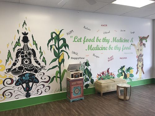 Medicine wall at House of Flavor in Bayonne