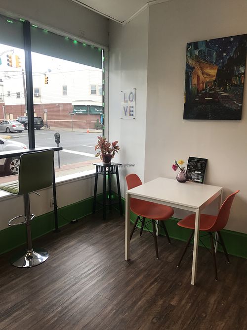 Window seats at House of Flavor in Bayonne