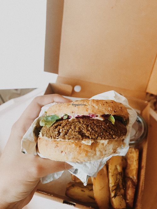 vegan burger my favorite😋 at Sin-less in Kuwait City