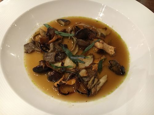 wild mushrooms at Ubiquitous Chip in Glasgow