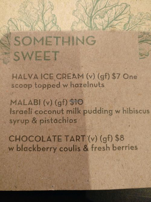 the desserts at Green Man's Arms in Carlton