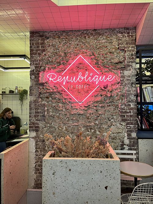   at Republique of Coffee in Paris