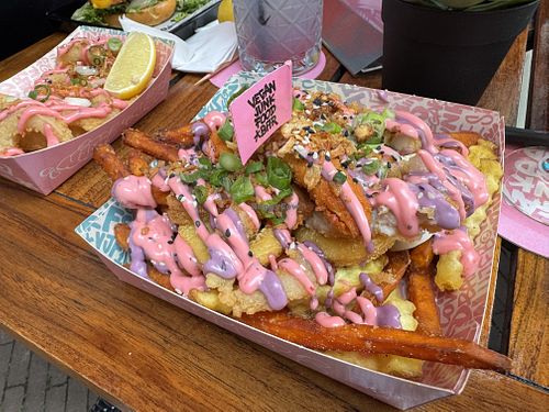 Fish and chips  at Vegan Junk Food Bar - De Pijp in Amsterdam