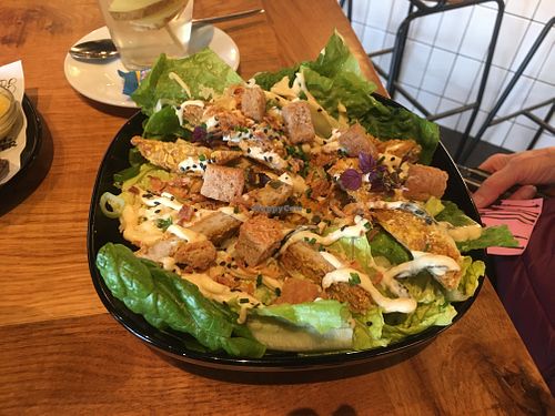 Chickn Caesar salad  at Vegan Junk Food Bar - De Pijp in Amsterdam