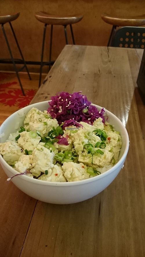 Tofu Poke bowl. at Poi Dog in Philadelphia