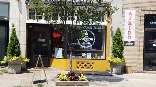 Outside at Poi Dog in Philadelphia