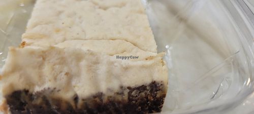 Vegan Sour Cream Lemon Bar on GF Ginger Cookie-Graham crust by Heaven Sent Foods at The Pizza Patio in Flagstaff