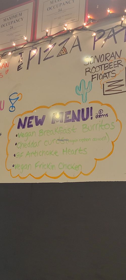 New vegan items at The Pizza Patio in Flagstaff