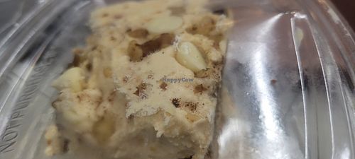 Sour Cream Pumpkin Chai bread with Peanut Butter vanilla Creamsicle buttercream and white chocolate chips at The Pizza Patio in Flagstaff