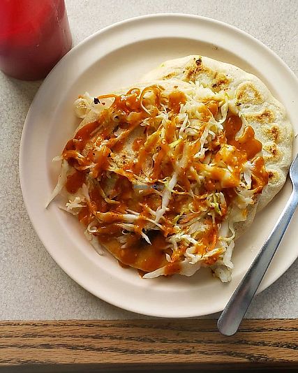 pupusas at Taqueria La Bamba in Richmond
