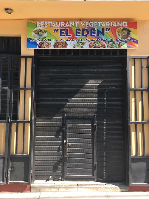 from outside  at El Eden Restaurant Vegano in Huaraz