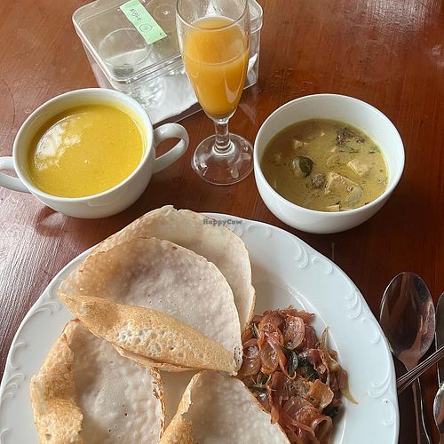 Ayurvedic meal   at Hotel Eva Lanka in Tangalle