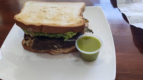 Veggie Burger at Cure Cafe in Miami