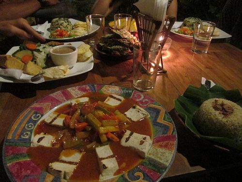 Sweet and sour tofu vegies...yum! at Milas in Yogyakarta