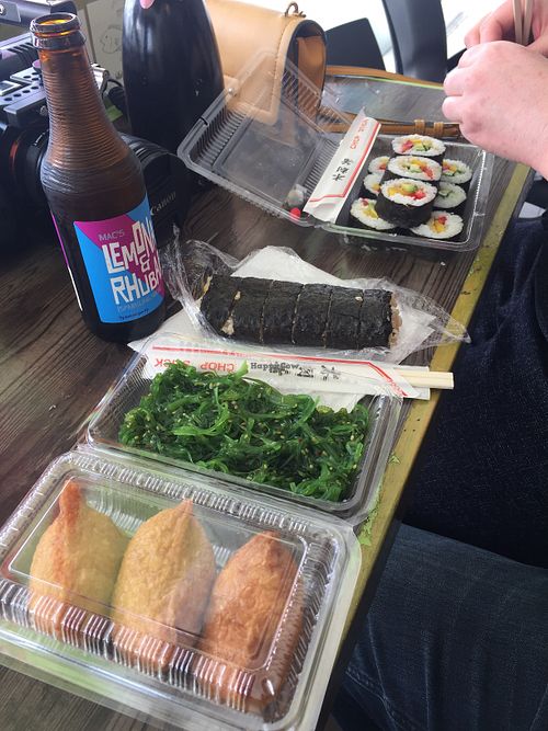 Sushi time!  at Kaikoura Sushi in Kaikoura