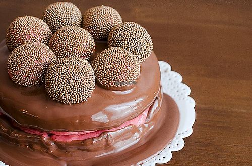 Bolo trufado at Renata Dias Cozinha Vegana in Brasilia