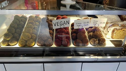 Expensive vegan balls at Pitch Coffee in South West London