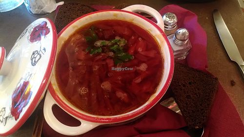 Vegan Borscht. at Cafe Bar 67 in Athens