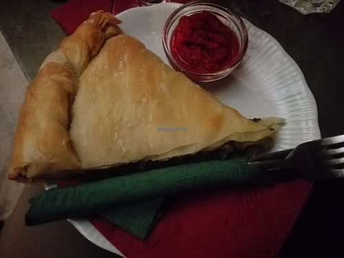 Leak pie at Cafe Bar 67 in Athens