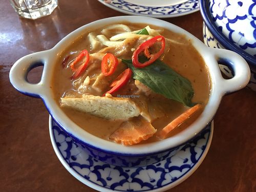 Mock chicken red curry at Madame K's Vegetarian - Williamstown in Williamstown
