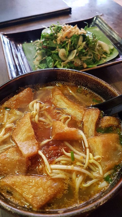 Shan stle noodle soup at Shan Kitchen in Yangon