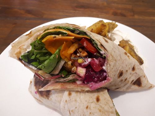 Burrito with sweet potatos at Tsai Chi Ya - Vegetable Market - Vegan Project in Taichung