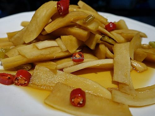 vegetable dishes from buffet spread at Lok Siu Kui Vegetarian  in Xiamen