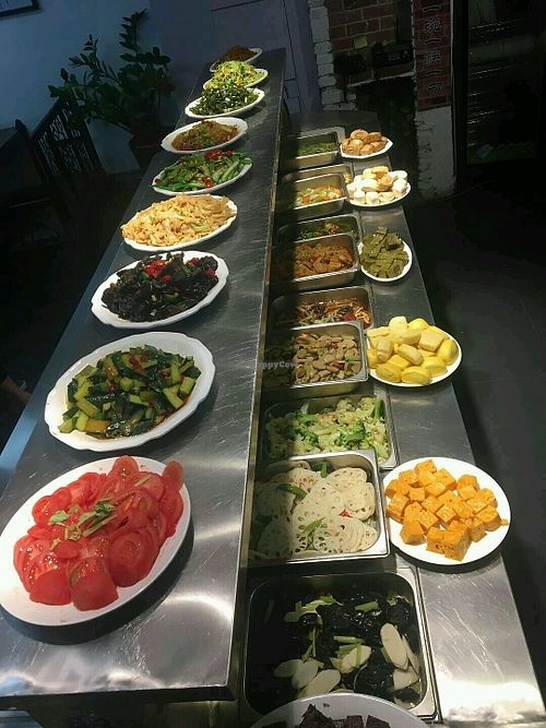 buffet spread 自助餐 at Lok Siu Kui Vegetarian  in Xiamen
