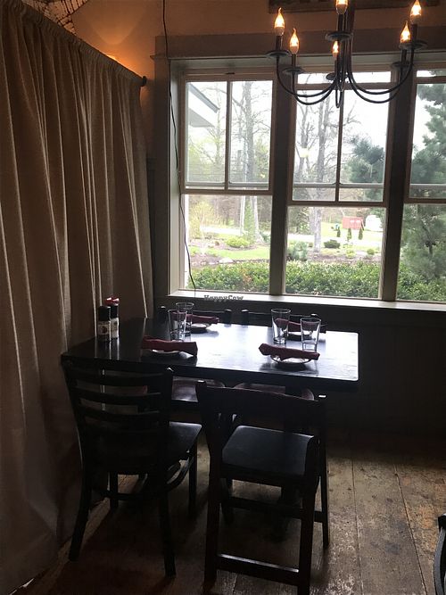 Seating at Greenhouse Cafe & Tavern in Burlington