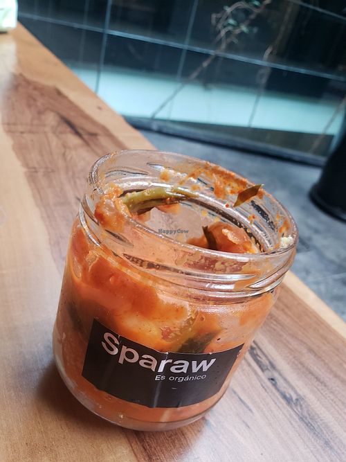 kim chi. yay. not many places in buenos aires offer kim chi. high quality at Sparaw - Recoleta in Buenos Aires