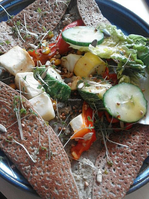 Vegan galette for lunch at Buurtbistrot - Crêperie Laurensius in Rotterdam