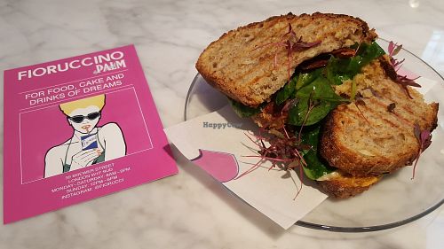 Vegan cheese toastie at Fioruccino in London