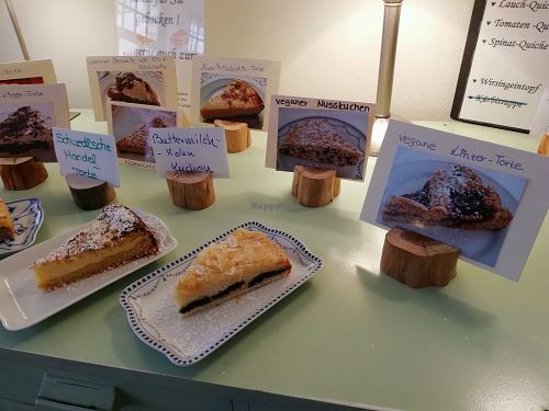 Auch vegane Kuchen im Angebot  at Cafe Moller in Unna