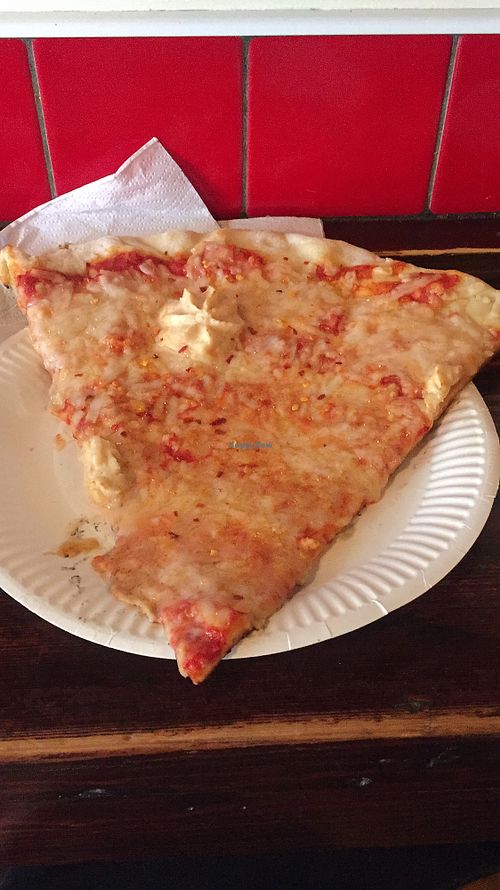 Huge vegan slice at DiFontaine's Pizzeria in Dublin