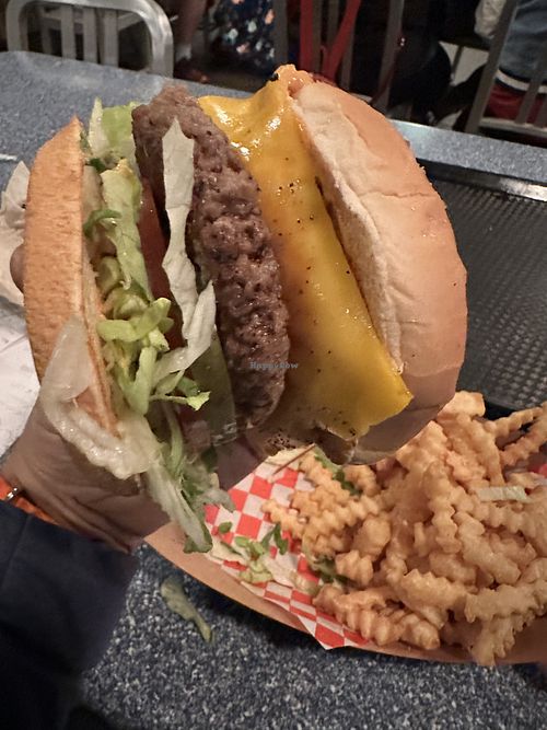This is a mouth full grab extra napkins   at Disneyland - Smokejumpers Grill in Anaheim