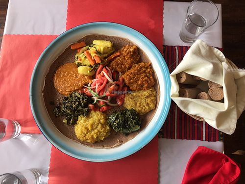 Combo plate  at Abyssinia in Rochester