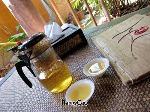 Aromatic tea at TianZi Tea House and Garden in Chiang Mai
