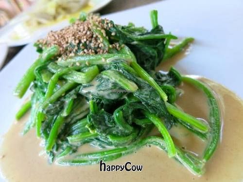 Spinach Wasabi at TianZi Tea House and Garden in Chiang Mai