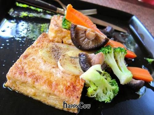 Tofu Steak at TianZi Tea House and Garden in Chiang Mai