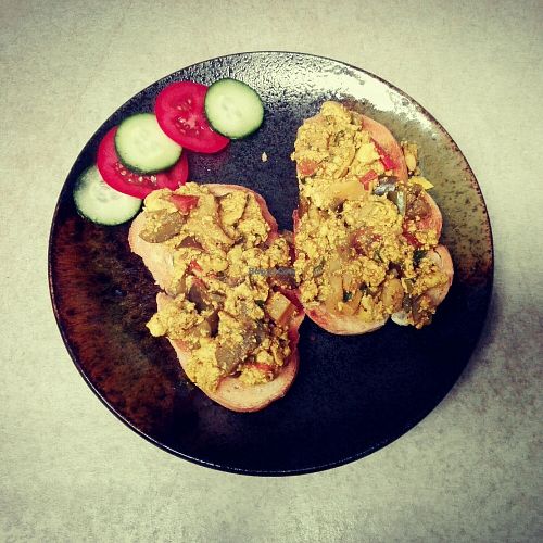 Delicious stir fried Tofu! at Brew and Breakfast in Da Lat