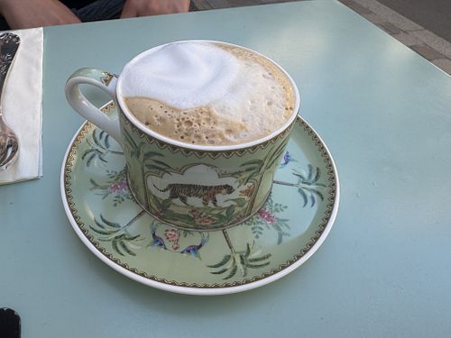 Cappuccino  at Jo and Nana Cakes in Paris