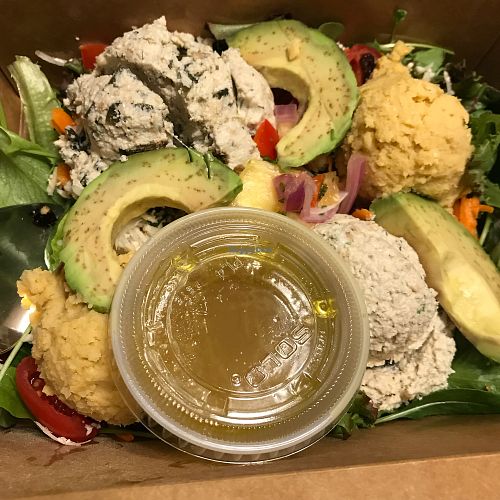 Salad sampler at Shayna B's By The Sea in Westbrook